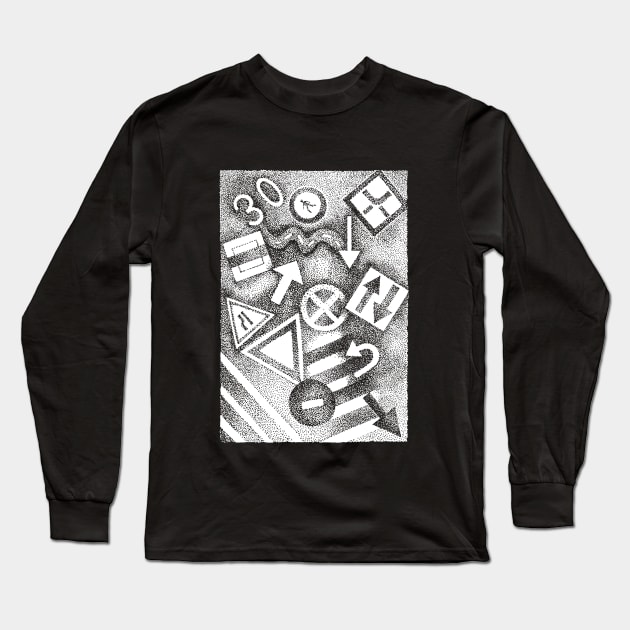 Street Signs Long Sleeve T-Shirt by zeljkica